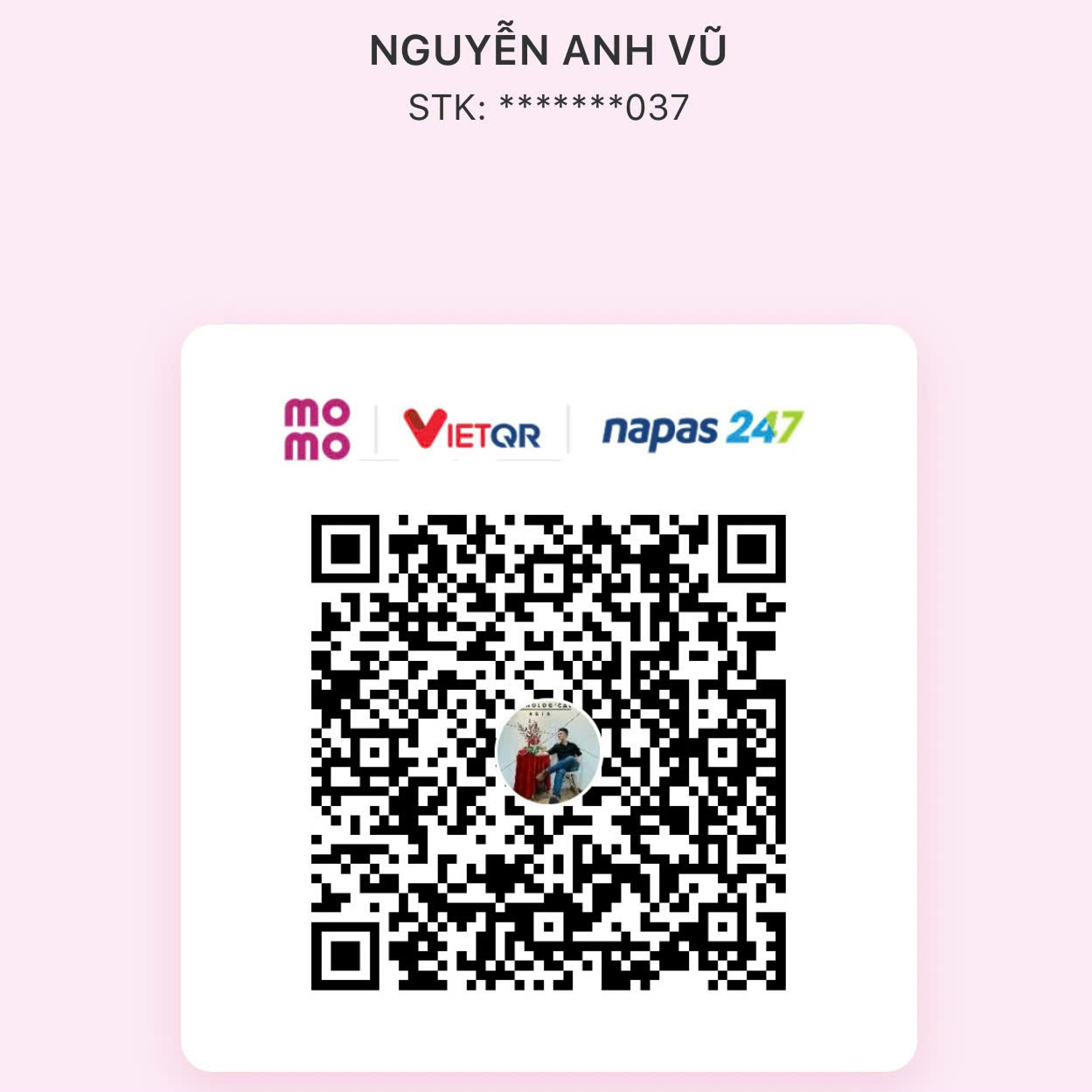 Mã QR ủng hộ qua MoMo